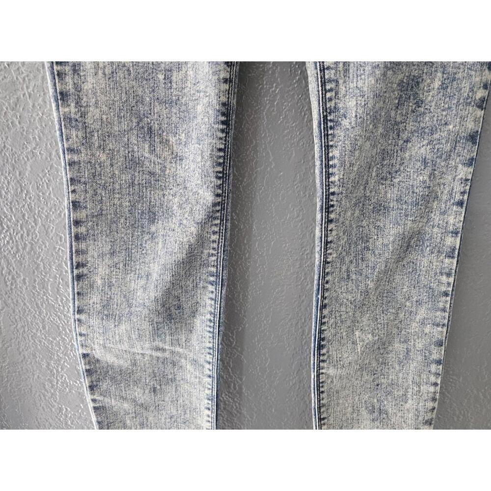 Cello Denim Jeans Pants Acid Wash High Waist Skinny Size 7 Jr Buttons Closer - Picture 10 of 16